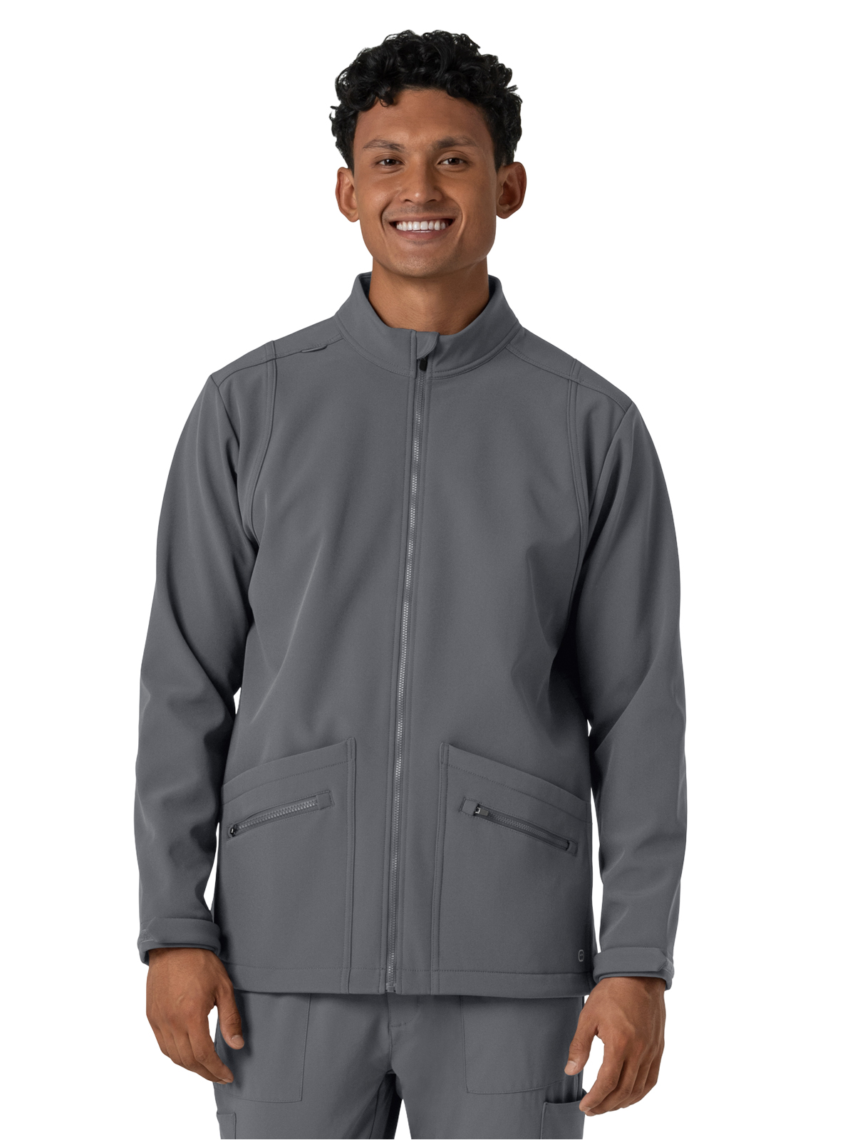 Wink 8609 Men's Four-Pocket Soft Shell Scrub Jacket