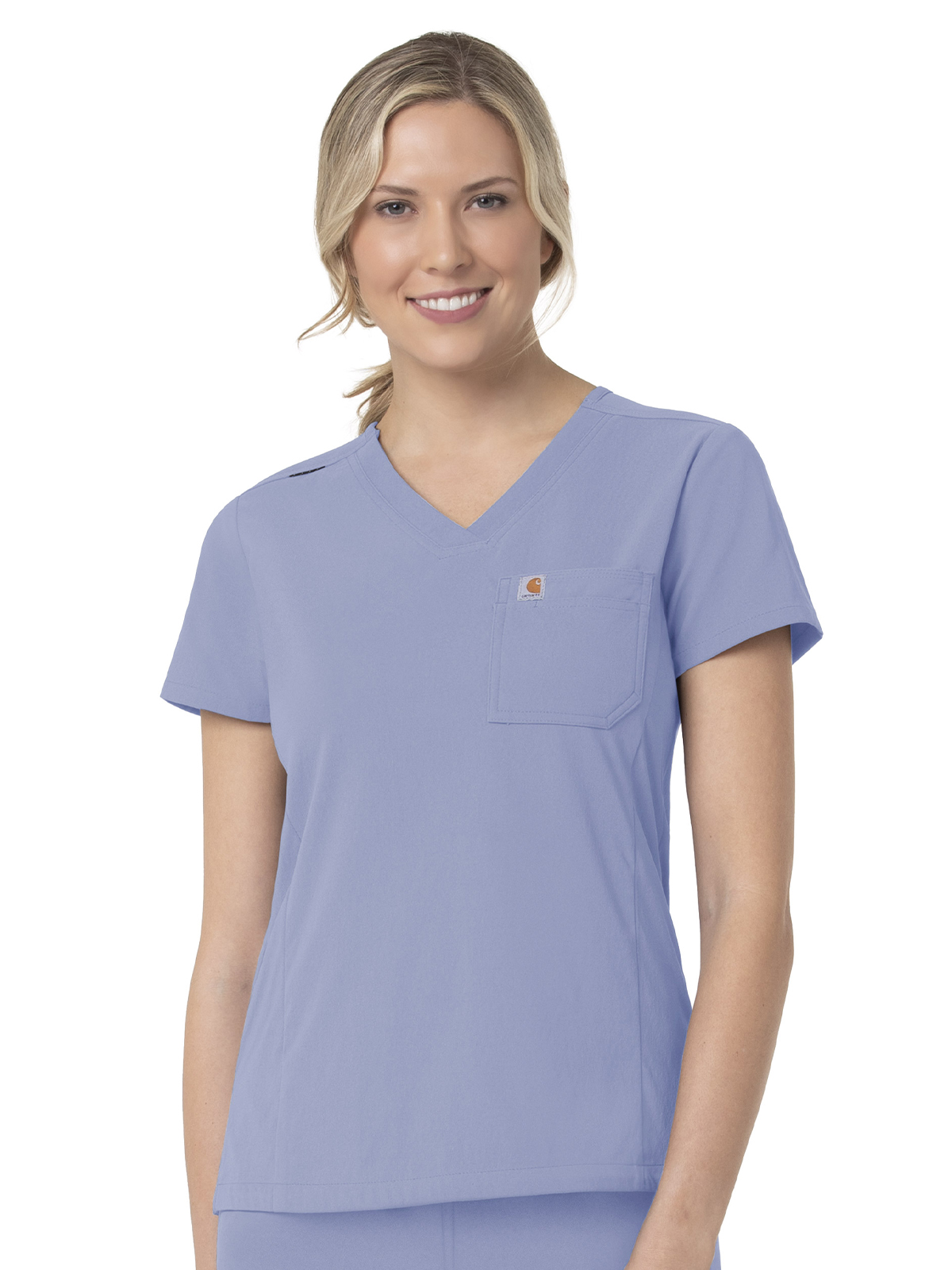 Carhartt Scrubs C12137 Women's Two-Pocket V-Neck Top