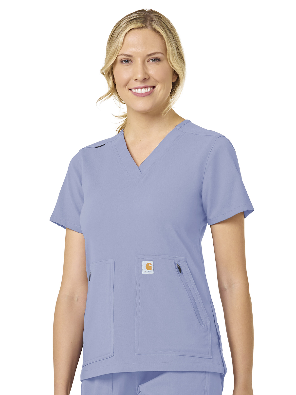 Carhartt Scrubs C12237 Women's Modern Fit 4-Pocket V-Neck Top