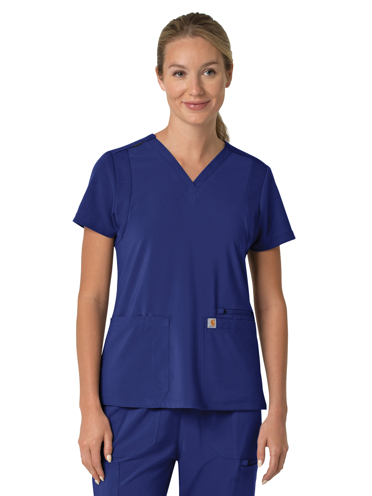 Carhartt Scrubs C13210 Women's Three-Pocket Flex Panel V-Neck Top