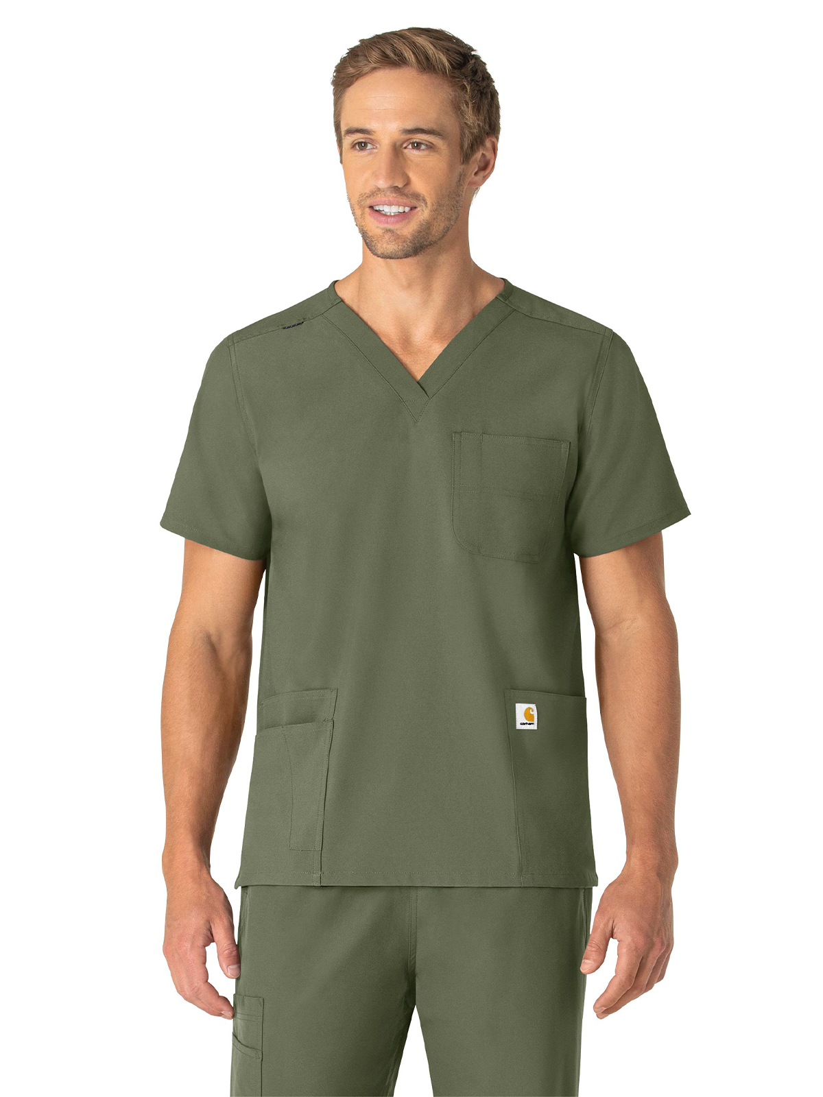 Carhartt Scrubs C15013 Unisex Seven-Pocket Modern Fit V-Neck Top