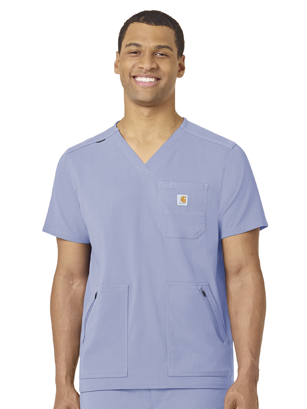 Carhartt Scrubs C15037 Men's Modern Fit 5-Pocket V-Neck Top