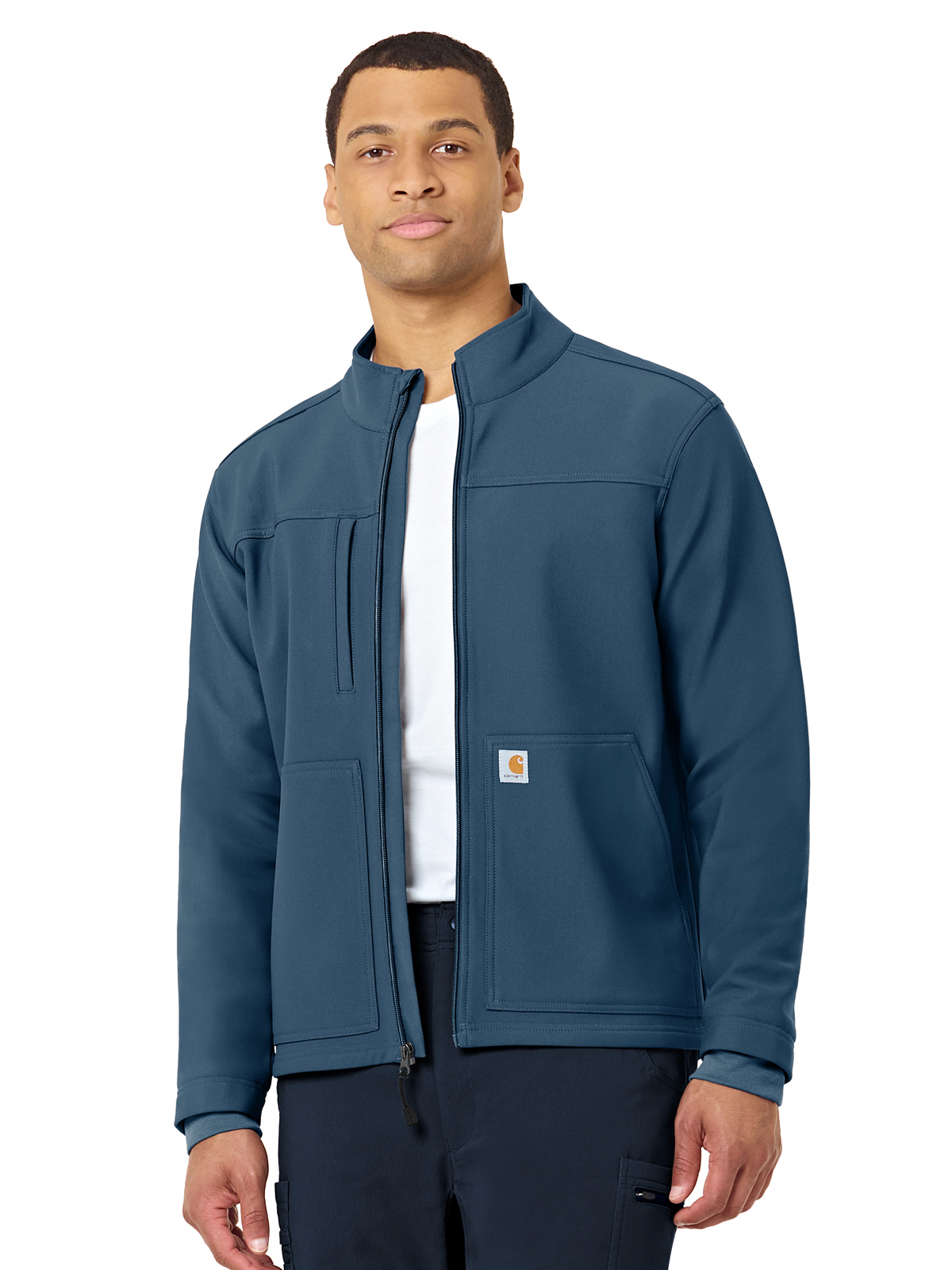 Carhartt Scrubs C80023 Men's Three-Pocket Bonded Fleece Jacket