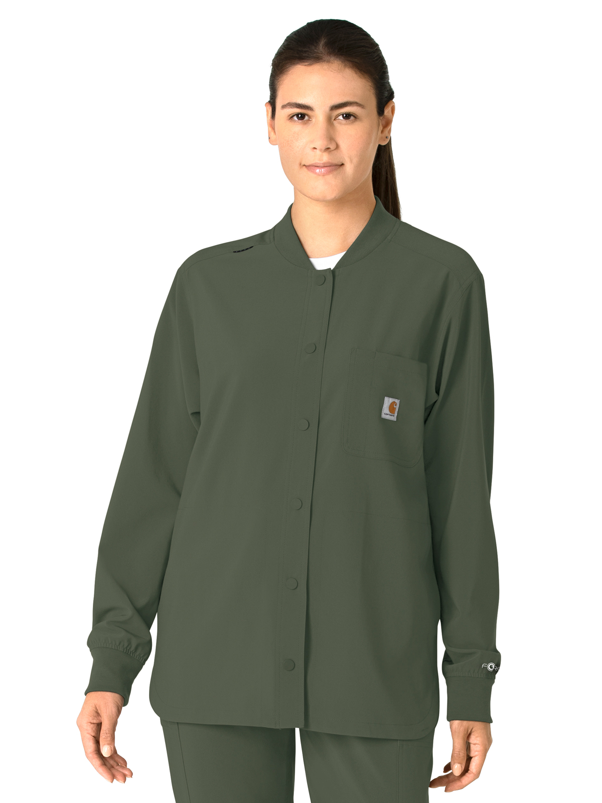 Carhartt Scrubs C82210 Women's Four-Pocket Modern Fit Shirt Jacket