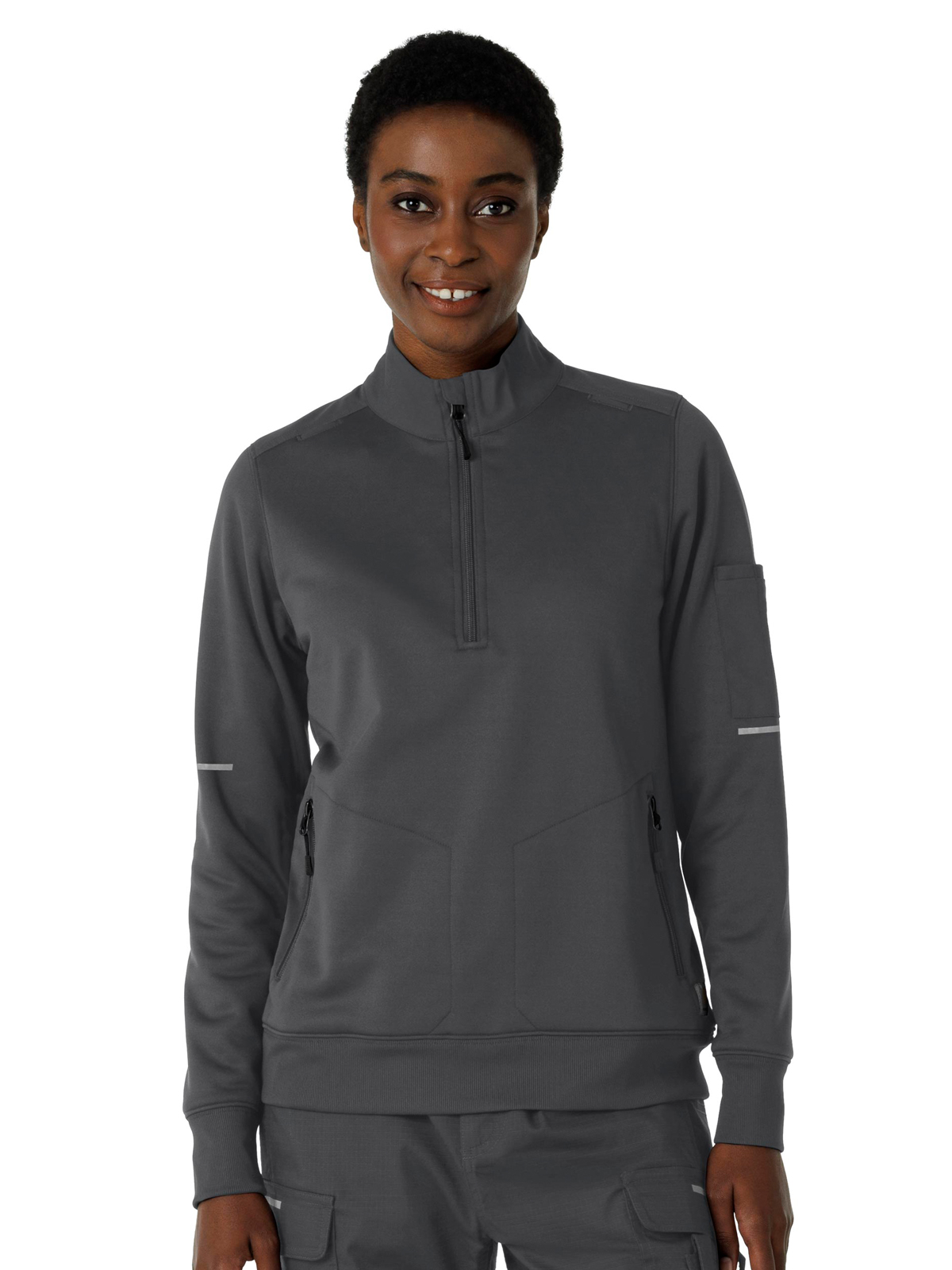 Carhartt Scrubs C82912 Women's Four-Pocket Half Zip Fleece Jacket