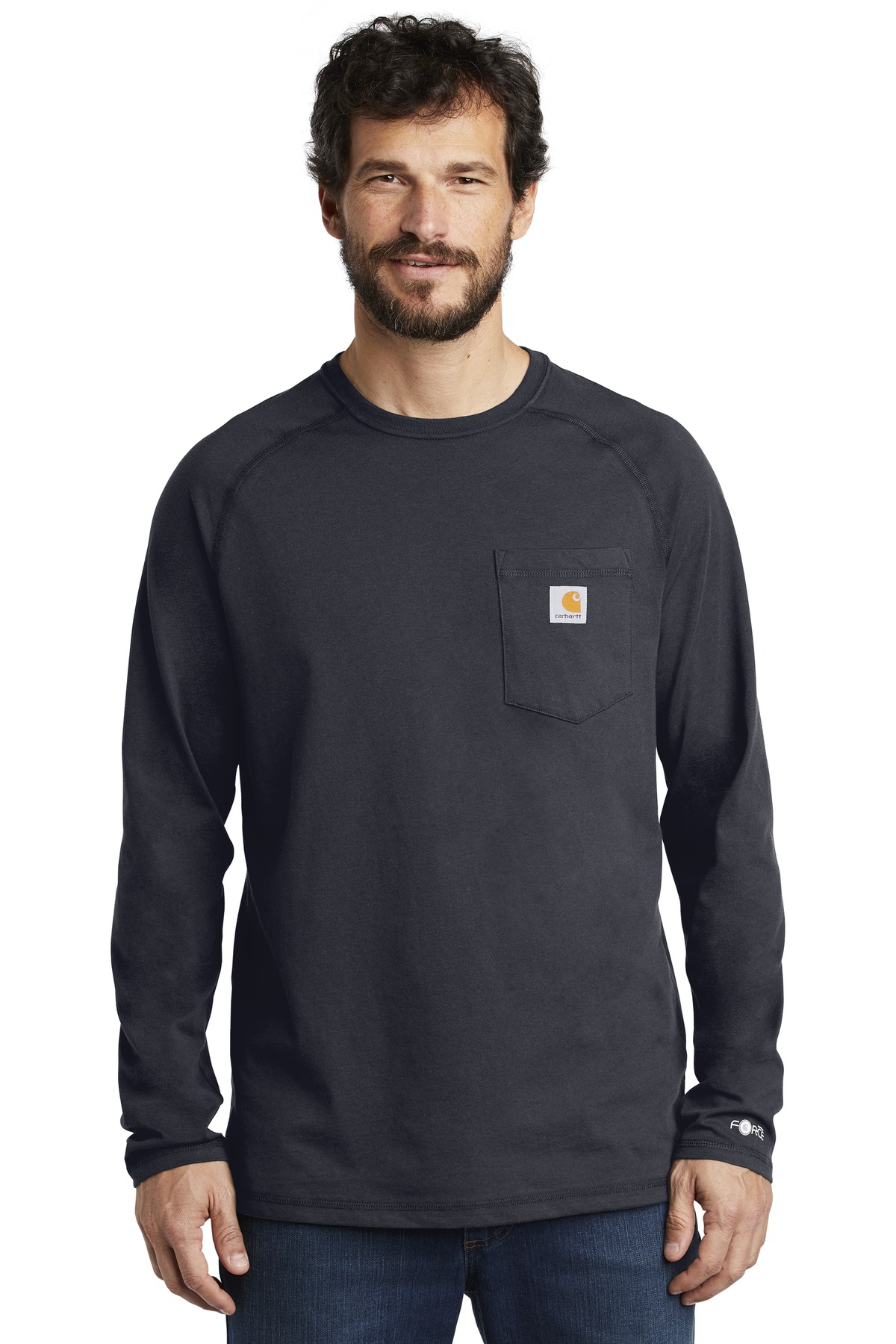 DISCONTINUED Carhartt Force Cotton Delmont Long Sleeve T-Shirt. CT100393