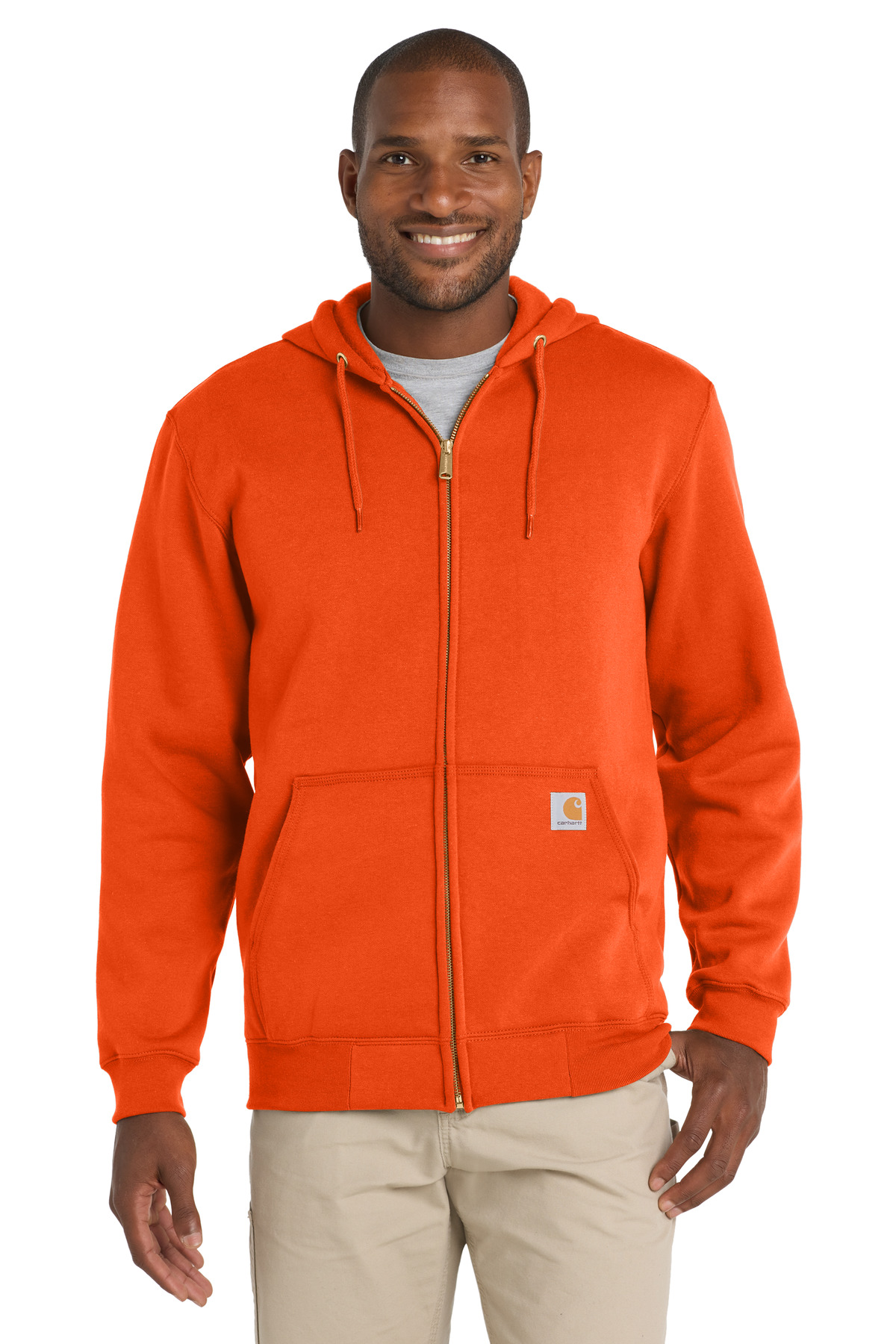 Carhartt Midweight Hooded Zip-Front Sweatshirt. CTK122