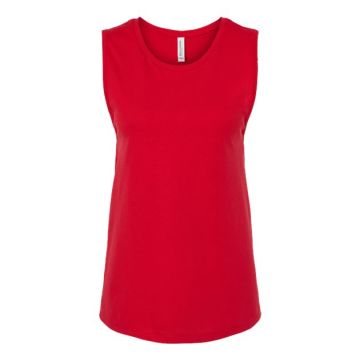 Bella + Canvas 6003 Women's Jersey Muscle Tank - S - Red