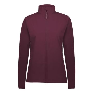 Holloway 229721 Women's Featherlight Softshell Jacket - S - Maroon