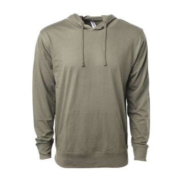 Independent Trading Co. SS150J Lightweight Hooded Pullover T-Shirt - XS - Olive