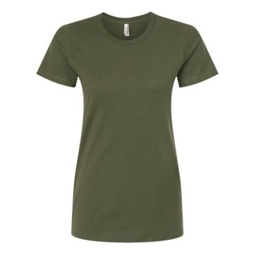 Tultex 516 Women's Premium Cotton T-Shirt - S - Olive