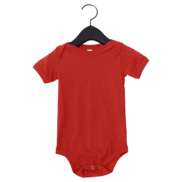Bella + Canvas 100B Infant Jersey Short-Sleeve One-Piece - RED