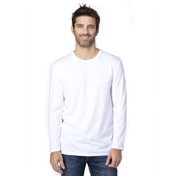 Threadfast Apparel 100LS Unisex Ultimate CVC Long-Sleeve T-Shirt - WHITE