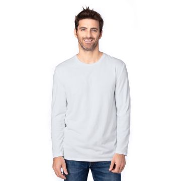 Threadfast Apparel 100LS Unisex Ultimate CVC Long-Sleeve T-Shirt - SILVER