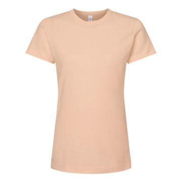 Tultex 216 Women's Fine Jersey Classic Fit T-Shirt - 2XL - Peach