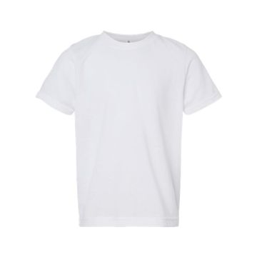 Tultex 265 Youth Poly-Rich T-Shirt - S - White