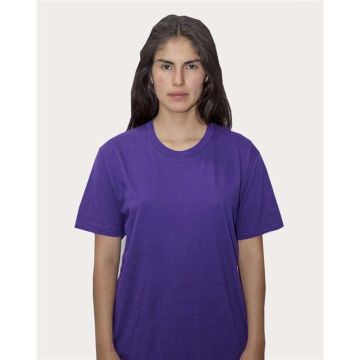Los Angeles Apparel 20001 USA-Made Fine Jersey T-Shirt - XS - Purple