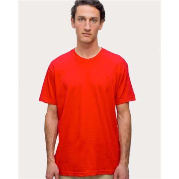 Los Angeles Apparel 20001 USA-Made Fine Jersey T-Shirt - XS - Red