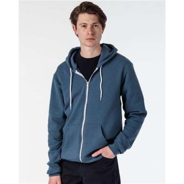 Los Angeles Apparel F97 USA-Made Flex Fleece Full-Zip Hooded Sweatshirt