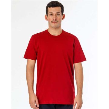 Los Angeles Apparel FF01 USA-Made 50/50 Poly/Cotton T-Shirt - XS - Red