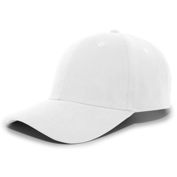 Augusta Sportswear 101C Brushed Cotton Twill Hook-And-Loop Adjustable Cap - WHITE