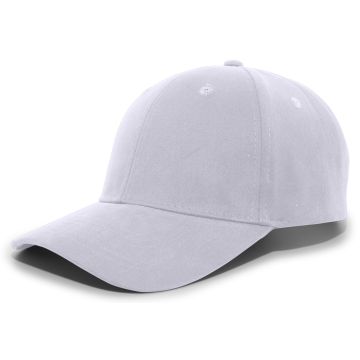 Augusta Sportswear 101C Brushed Cotton Twill Hook-And-Loop Adjustable Cap - SILVER