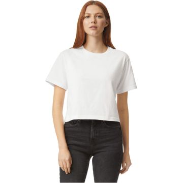 American Apparel 102AM Ladies' Fine Jersey Boxy T-Shirt - WHITE