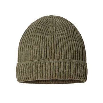 Atlantis Headwear MAPLE Sustainable Finish Edge Cuffed Beanie - One Size - Olive