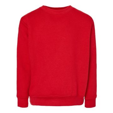 Lat 2225 Youth Elevated Fleece Crewneck Sweatshirt - XS - Red