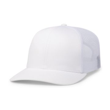 Augusta Sportswear 104C Trucker Snapback Cap - WHITE