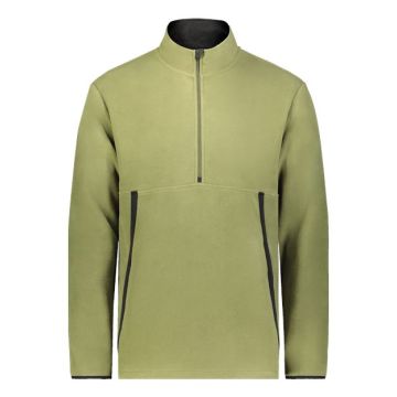 Augusta Sportswear 6855 Eco Revive™ Polar Fleece Quarter-Zip Pullover - S - Olive