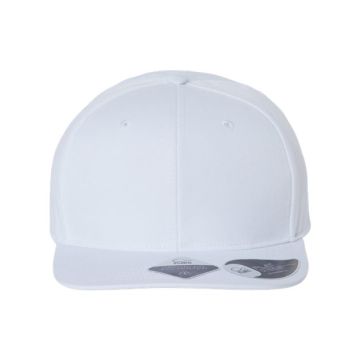 Atlantis Headwear JAMES Sustainable Flat Bill Cap - Adjustable - White