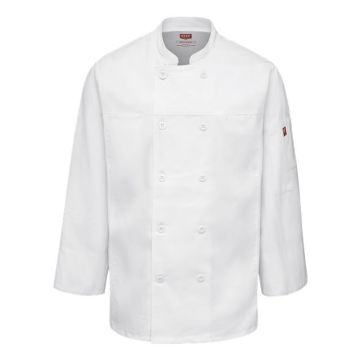 Chef Designs 054M Deluxe Airflow Chef Coat - S - White
