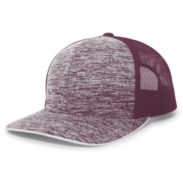 Augusta Sportswear 106C Aggressive Heather Trucker Snapback Cap