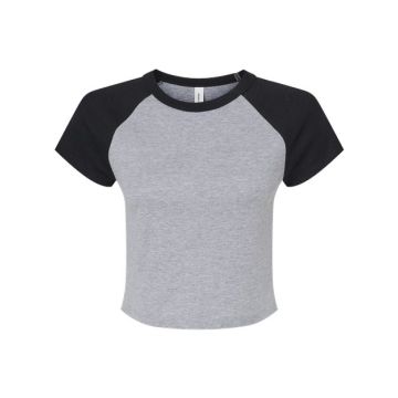 Bella + Canvas 1201 Women's Micro Rib Raglan Baby Tee