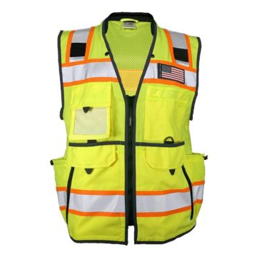 Kishigo 1823 Ultimate Construction Class 2 Vest - 5XL - Lime