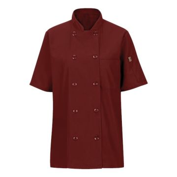 Chef Designs 045X Women's Mimix Short Sleeve Coat with OilBlok