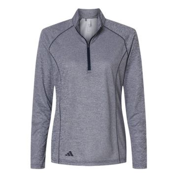 Adidas A594 Women's Space Dyed Quarter-Zip Pullover