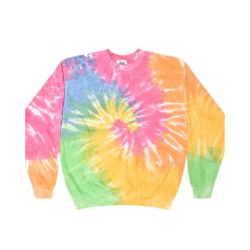 Colortone 8100 Tie-Dyed Fleece Crewneck Sweatshirt