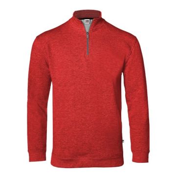 Badger 1060 FitFlex French Terry Quarter-Zip Sweatshirt - XL - Red