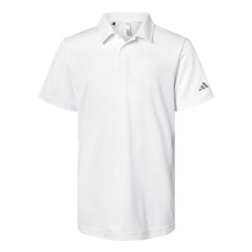 Adidas A4000 Youth Performance Polo - White