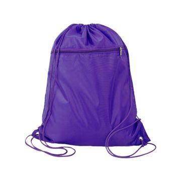 Q-tees Q135200 Polyester Cinchpack - Purple