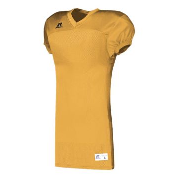 Russell Athletic S8623M Jersey With Side Inserts - L - Gold