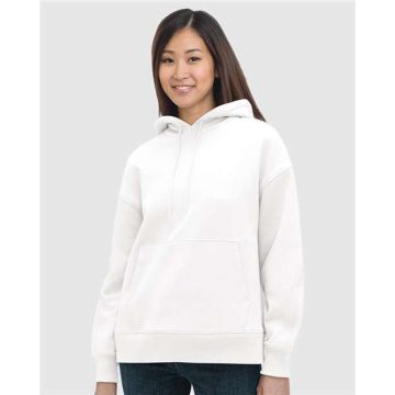 Bayside 7760 Women's USA-Made Hooded Sweatshirt - S - White