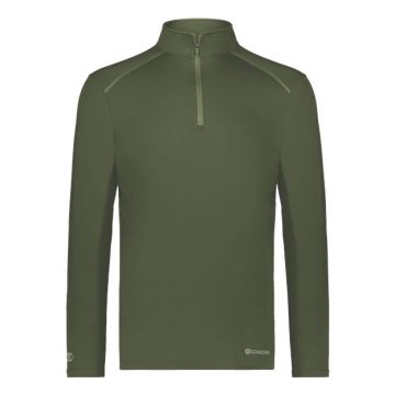 Holloway 222140 CoolCore® Quarter-Zip Pullover - M - Olive