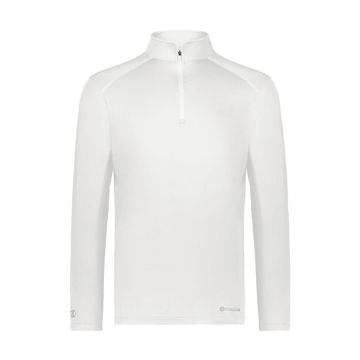Holloway 222140 CoolCore® Quarter-Zip Pullover - M - White