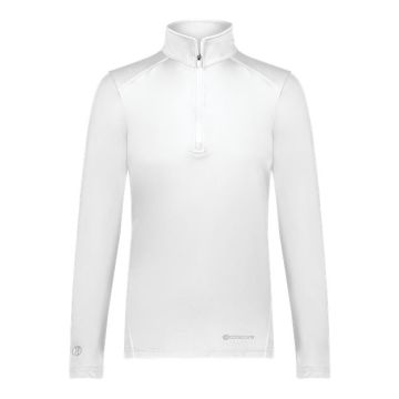 Holloway 222340 Women's CoolCore® Quarter-Zip Pullover - S - White