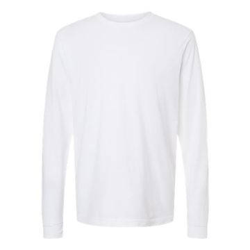 Tultex 202LS Fine Jersey Long Sleeve T-Shirt - White