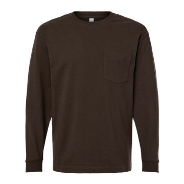 American Apparel 9410 Super Heavyweight Long Sleeve Pocket Tee