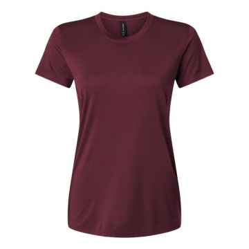 Allpro 48000L Pro-Lock Women's Performance T-Shirt - Maroon